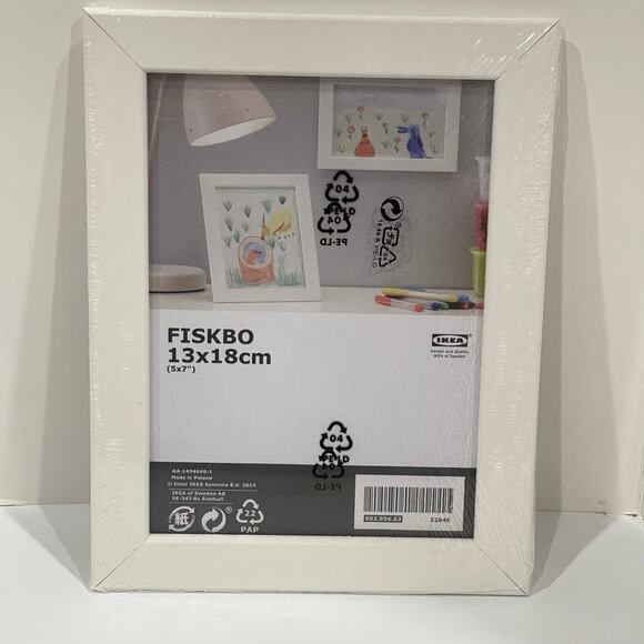 NEW IKEA FISKBO 5x7 Picture Frame White Photo Frame - Picture 1 of 5